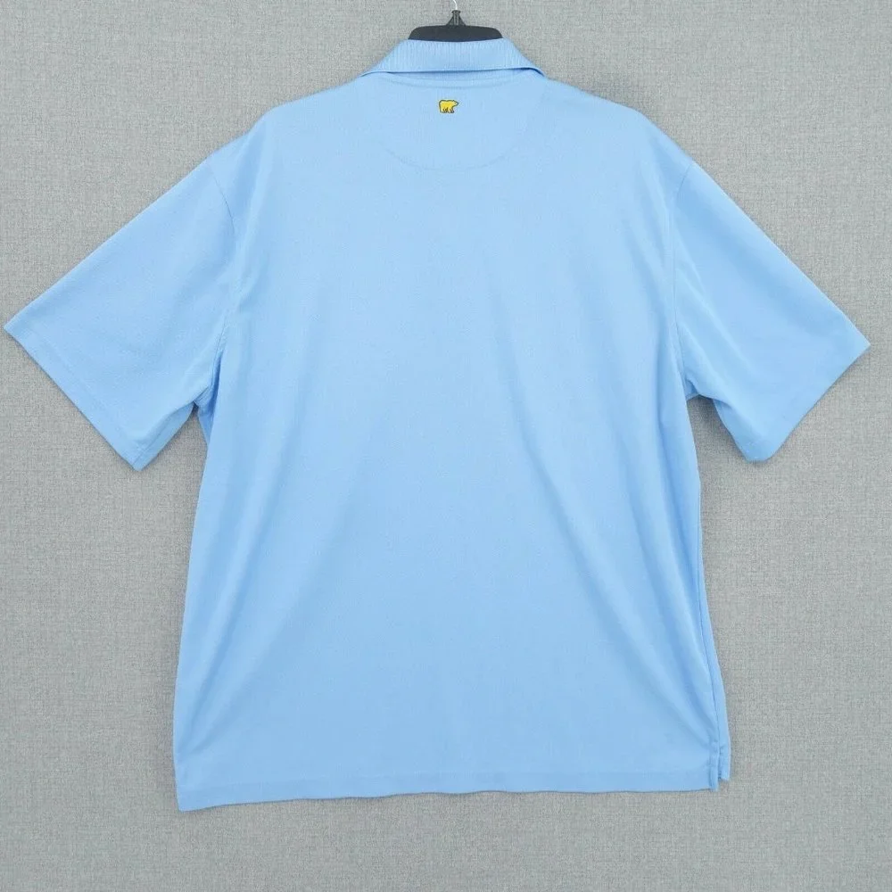 Jack Nicklaus Polo Shirt Mens Large Blue Short Sleeve Collared Performance Golf - Picture 5 of 11